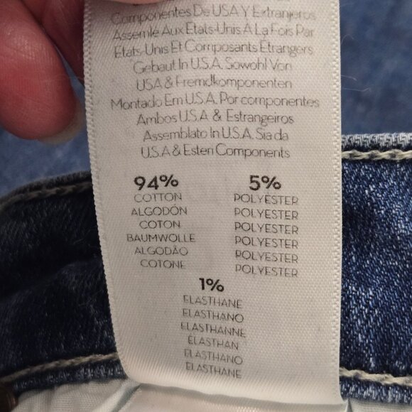 MOTHER Size 26 The Weekend Fray Hem Flare Jeans in Groovin Wash Women's - Picture 3 of 15